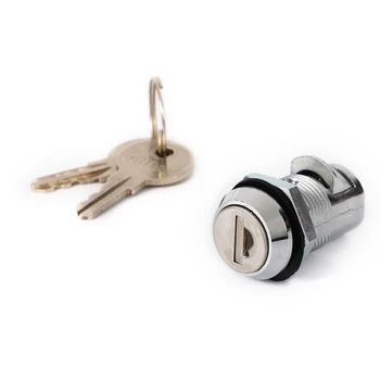 JK522 sliding door atm slam locks hook round cylinder cam lock with CH751 keyed latch