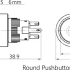 Switchch Plastic Push Button Professional Manufacture For 30years ONPOW CE ROHS 22mm 1NO1NC Power Symbol Light Through Plastic Push Button Switchch