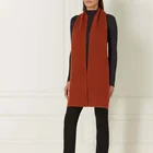 Cashmere Scarf Ribbed Wool Cashmere Blend Scarf For Autumn Winter