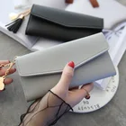 Fashion Women Purse Fashionwomen Latest Fashion Cute Tassel Pendant Trend Pure Color Leather Women Purse Wallet 2021