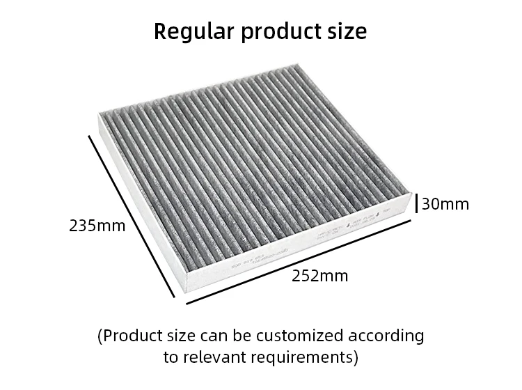 Auto Parts Accessories Air Conditioning System car air cabin filter 87139-07020 87139-30040 72880AJ000 87139-02020 manufacture