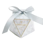 Box Wedding For Wholesale OEM Gift Box Paper Wedding Favors Paper Candy Box With Ribbon Paper Candy Box For Guests
