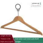 Pastoral Style Factory Anti-Theft Hook Wooden Suit Shirt Hotel Hanger