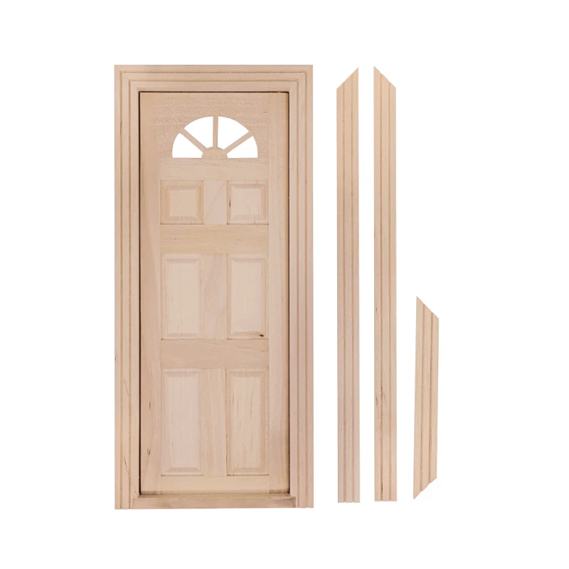 1:12 Dollhouse Miniature Wood Door Interior OA011H