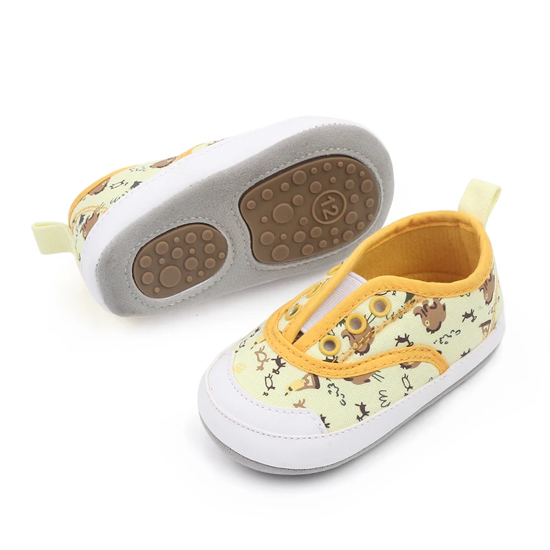 Cartoon Printed Baby Shoes Slip-on Infants Canvas Shoes Spring and Autumn Non-slip Toddler Shoes details