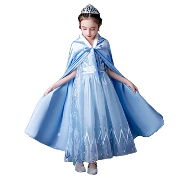 Disney Frozen Girl's Elsa short Sleeve Dress for Kids
