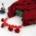 Scarf Factory Supplier Jewelry Pendant Scarf Winter Warm Scarf