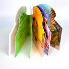 3d Book Printing CMYK Color Animal World 3D Pop Up Book 3d Post Cards Printing With Top Quality Custom