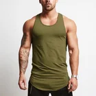 Vest Black Wholesale Men Sports Tank Top Custom Muscle Fitness Vest Men's Black Tank Top