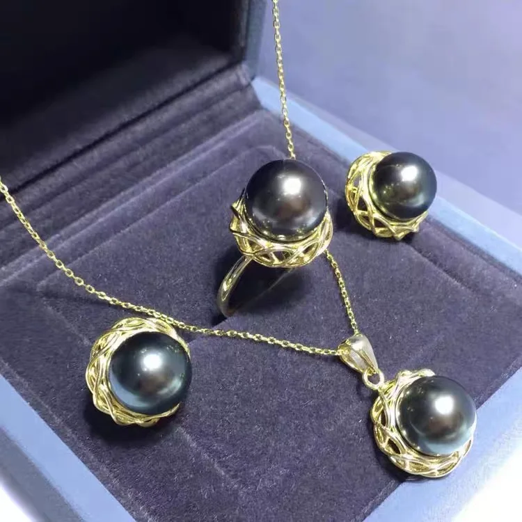 S925 Silver Pendant Earring Set Fashion 