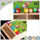 Child YumuQ Interesting Montessori Wooden Billiards Games Toys Amazing Child Montessori For Baby Color Matching