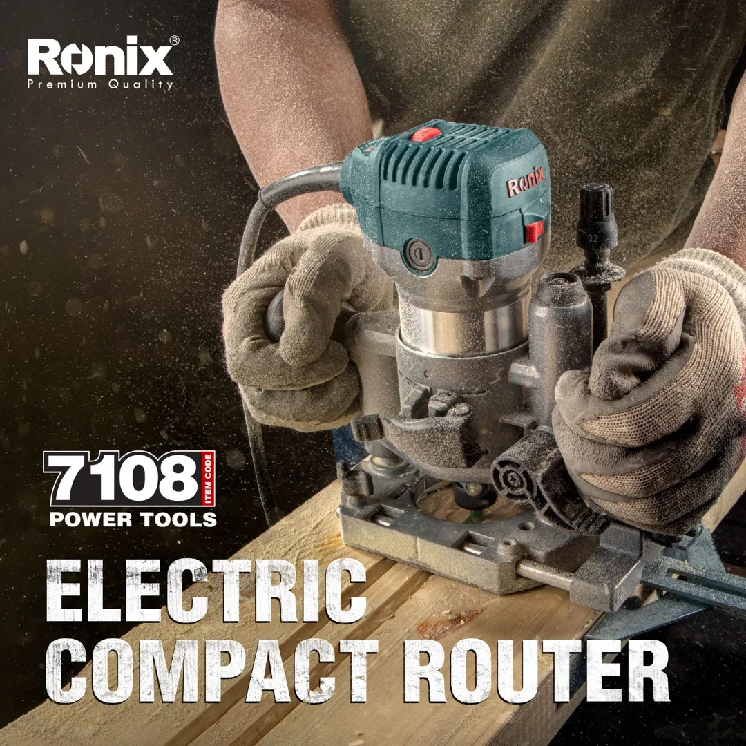 Ronix 7108 Portable Wood Router 710w 13000 33000rpm Professional