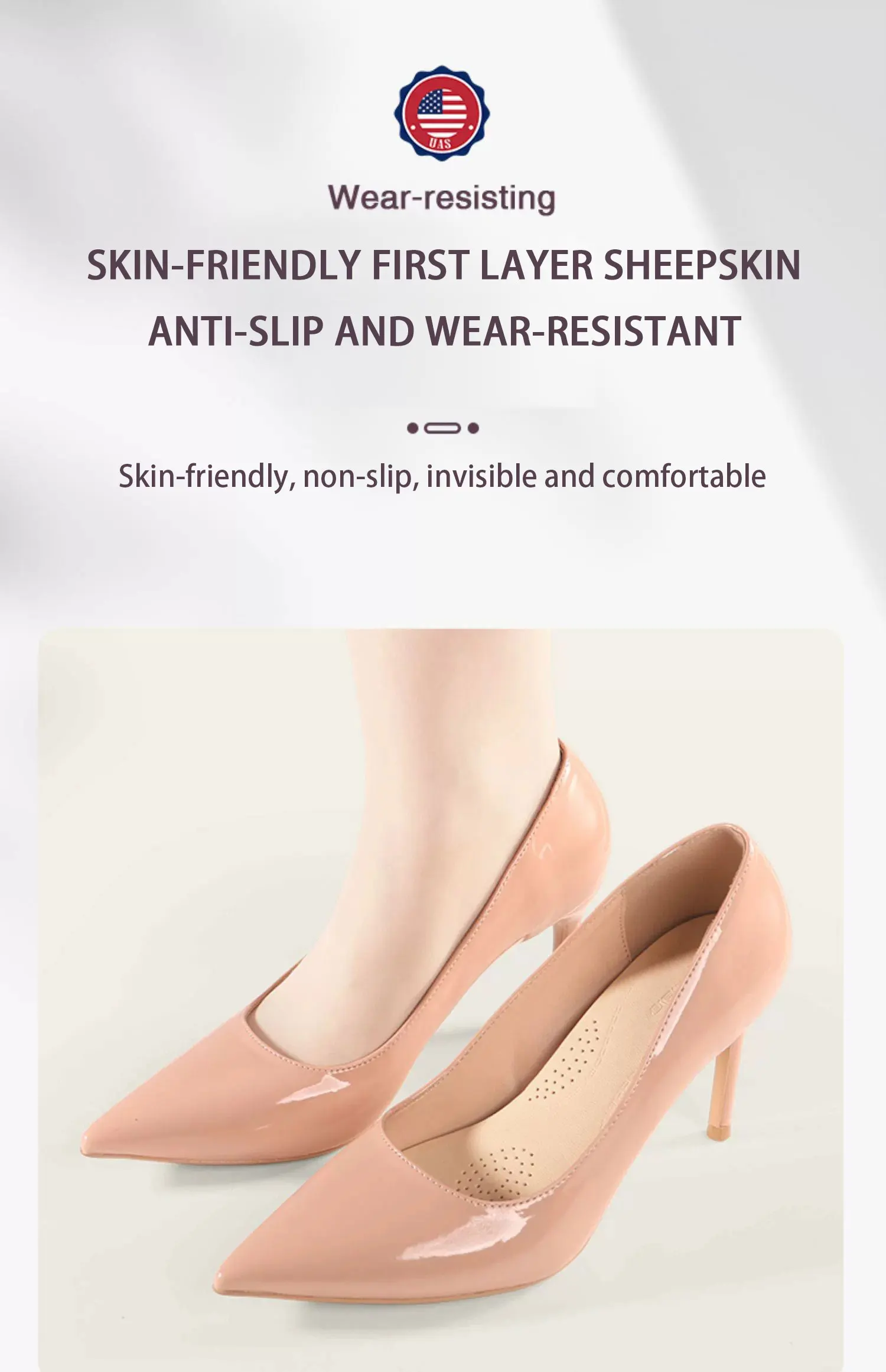 US Poron Insoles for High Heels Sweat Absorbing Wholesale US Poron Insoles for High Heels Sweat Absorbing Wholesale