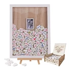 Wedding Wedding Visitor Book Y K Homish Wooden Photo Frame Pendant Top Frame Signature Book Guest Book Wedding
