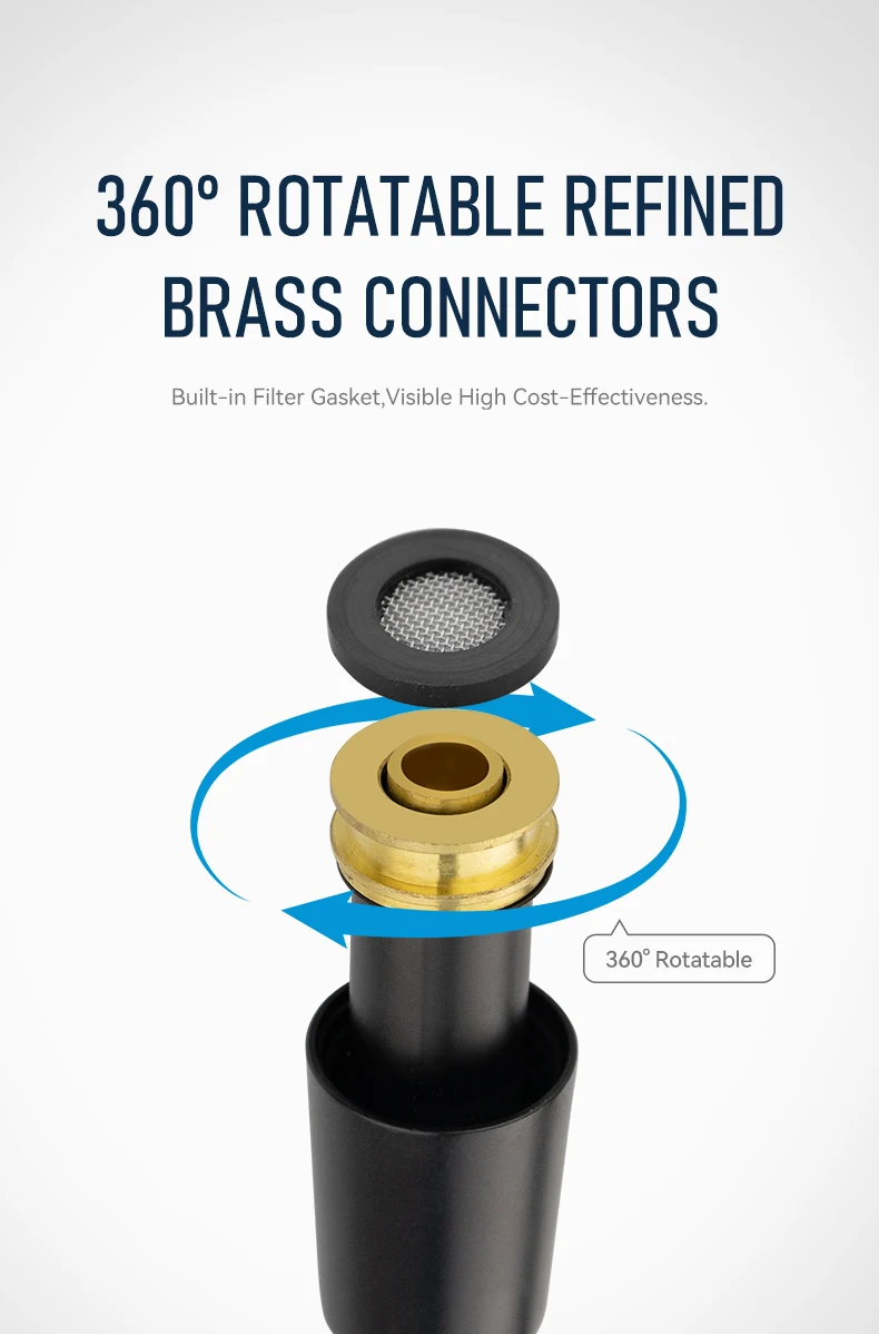 Modern Flexible PVC Shower Hose Bathroom Plumbing Hose Matte Black Hose Resistance High Pressure Shower Hose manufacture