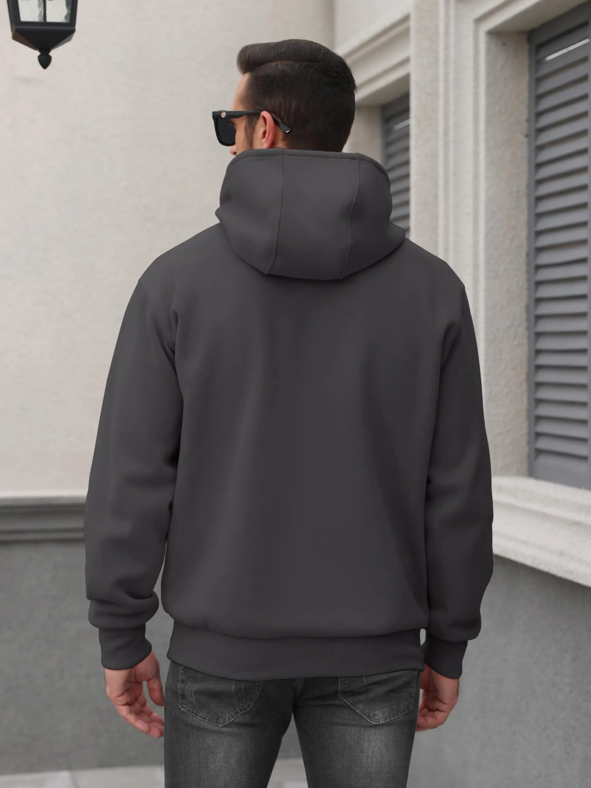 Heavy Weight Custom Zip Hoodie with Zipper Thick Full Zip up Hoodies Unisex Men's Loose Fit 1/4 Zip Pullover Sweatshirt Hfeaf2a39d8b9431f9eeb6353e3ec5dfaj