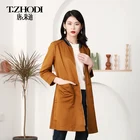 Coats 2021 New Mid-Length Pocket Loose Women Jackets And Coats 2021 Windbreaker Women