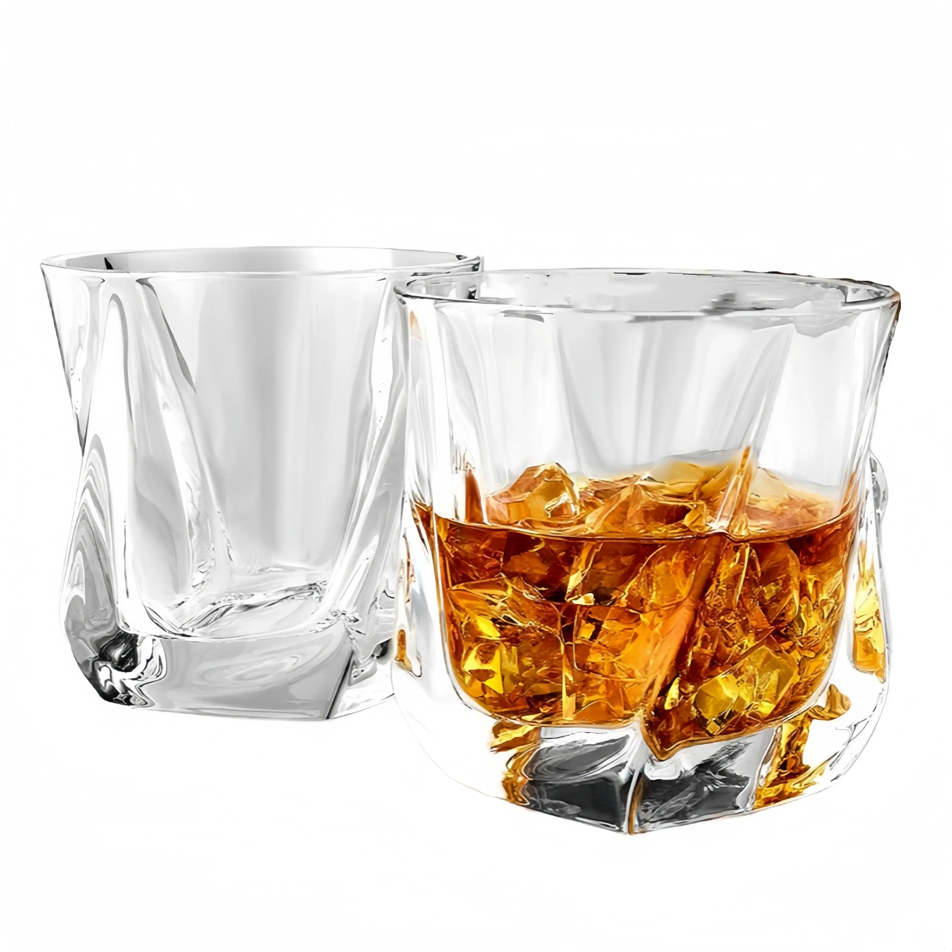 Whiskey Glass Popular Hot Sale 2024 Clearance wholesale Eco Friendly Bulk Wholesale Whiskey Wine Water Glass Set Colors Hard Cup