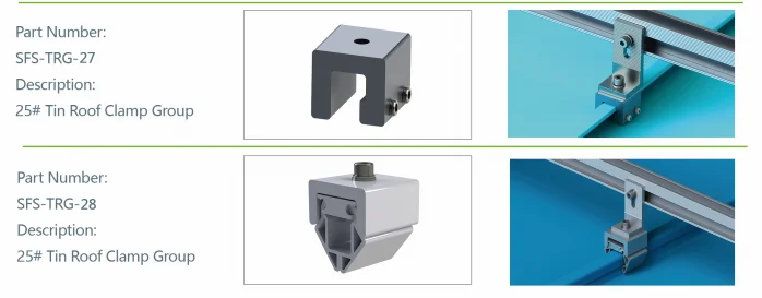 product solar panel clip lock roof mount bracket metal roof aluminum clamps for solar mounting install-6