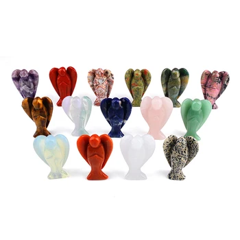 Hot Sale 3-inch Crystal Healing Stone Guardian Crystal Carving Angel For Gifts