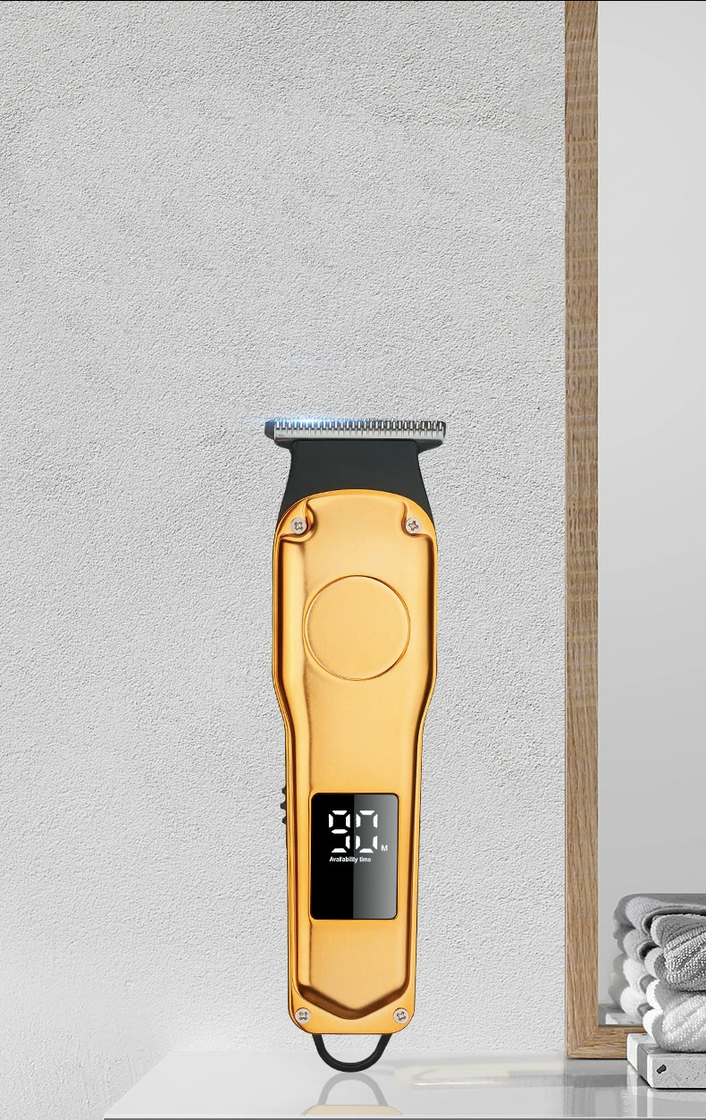 Hot Sell professional barber cordless rechargeable hair shaver LED display electric body hair cutting trimmers & clipper for men.jpg