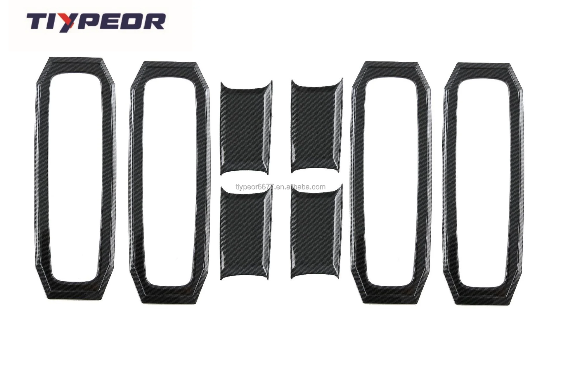 product tiypeor for dodge 2023 ram 1500 trx door cup protector door handle cover rear mirror cover gas tank cover exterior trims kit999-6