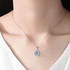 Silver Jewelry Wholesales Bohemian 925 Evil Eye Women Pendant Necklace Silver Jewelry