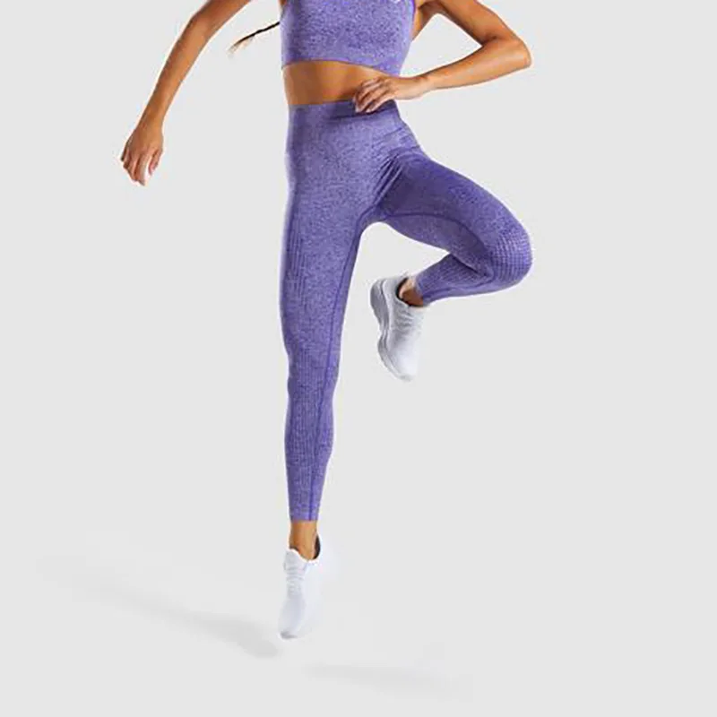 Wholesale Soft High Waisted Workout Seamless Leggings Yoga Pants Gym Leggings For Women Custom Leggings For Ladies
