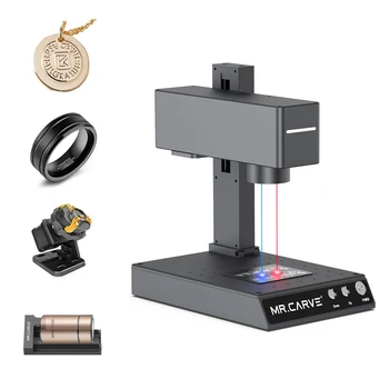 Hot Selling Mr Carve M4 Portable Laser Engraver Gold Jewelry Ring Plastic Wood Leather Stone Mini Fiber Laser Engraving Machines