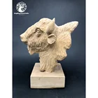 Decorations Professional Handmade Wooden Decorations Bison Wooden Indoor Decor For Sale