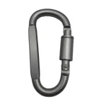 Aluminium Alloy Clips JS Custom Lightweight Screw Gate Aluminium Alloy Carabiners Clips For Outdoor/Backpack