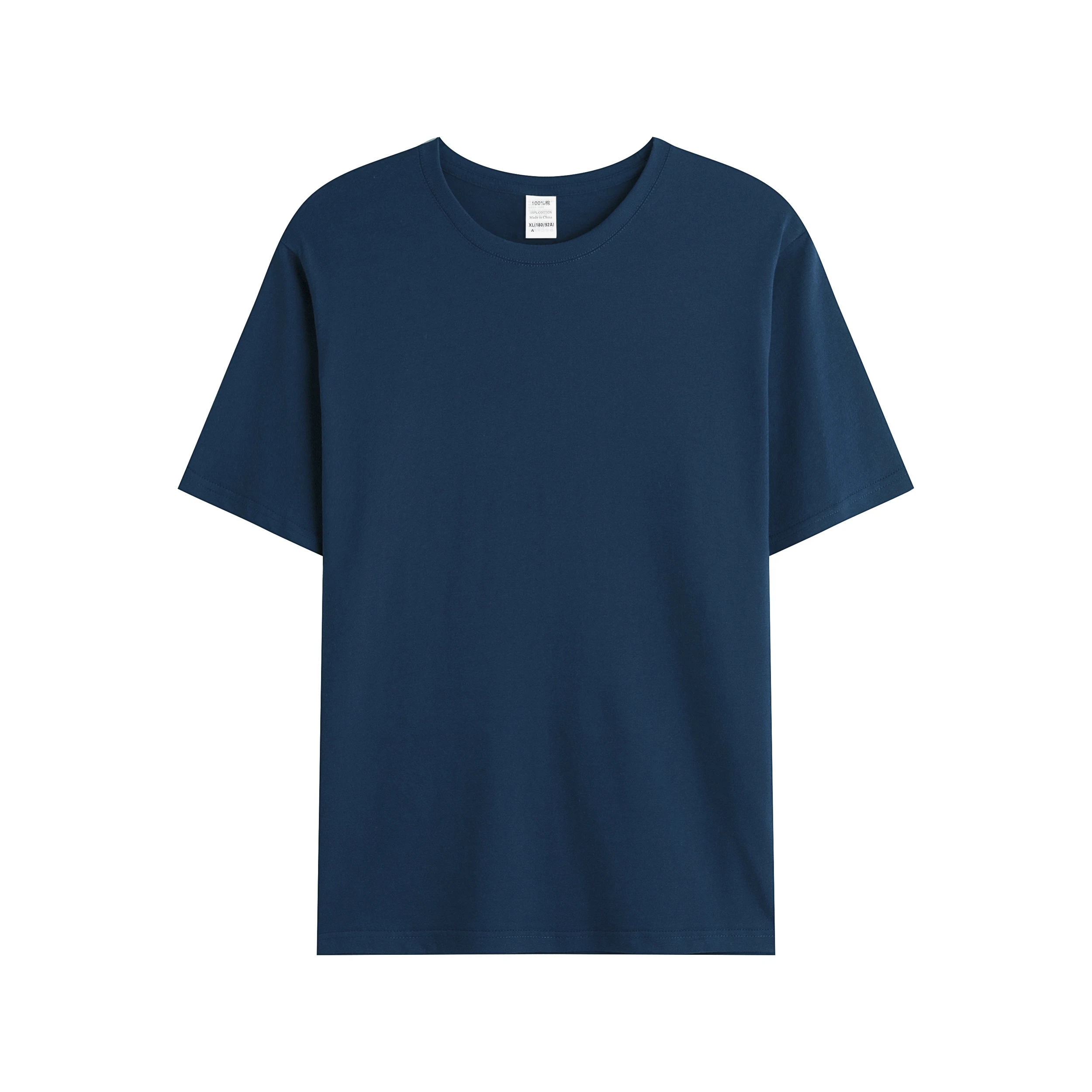 Custom logo printed t shirt custom t shirt printing blank t-shirt men 100% cotton 100% polyester t shirt sublimation blanks