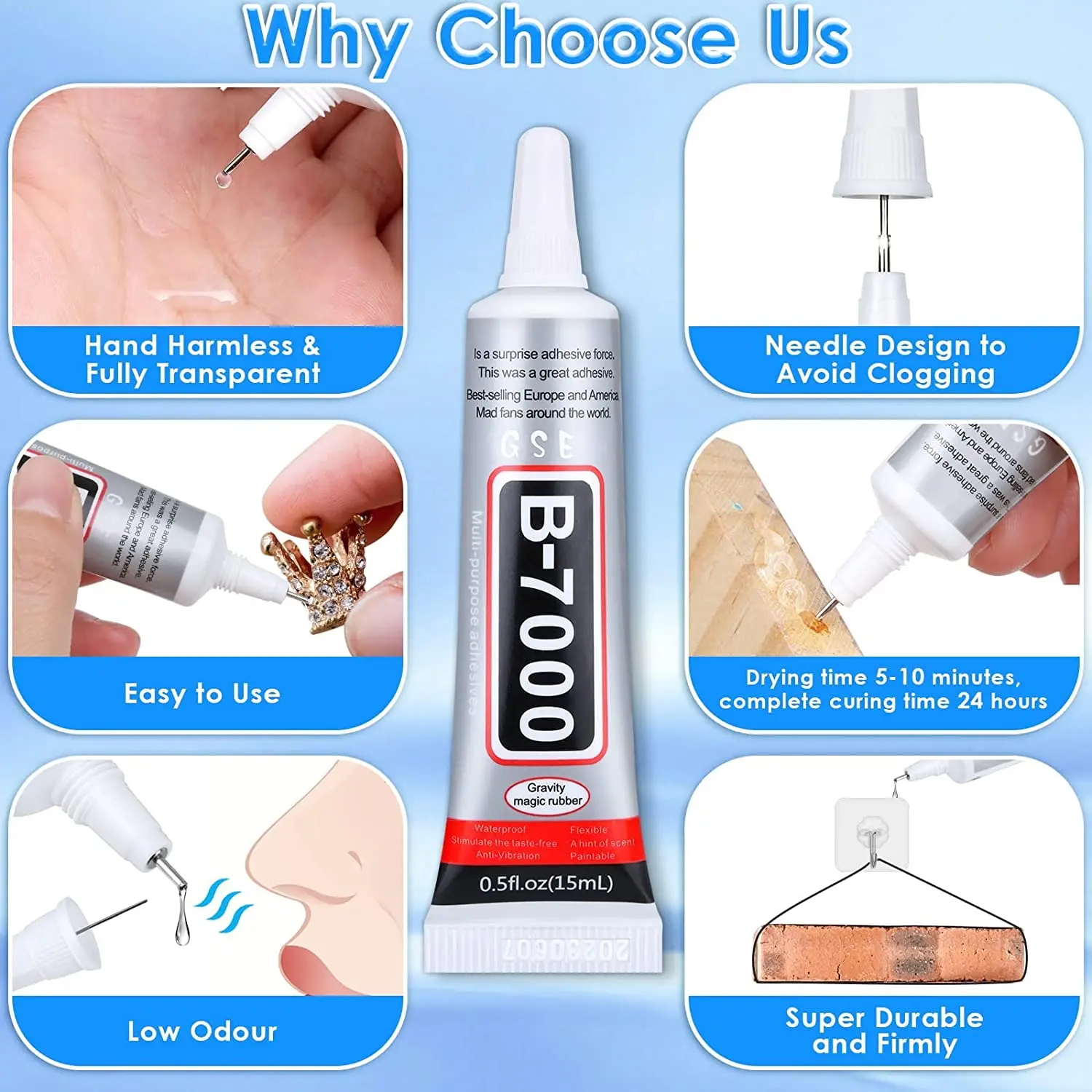 B Medium Adhesives Transparent Liquid Glue Versatile For Diy