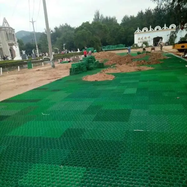 HDPE plastic gravel grids mat paving for car parking lot mesh grass lawn outdoor driveway