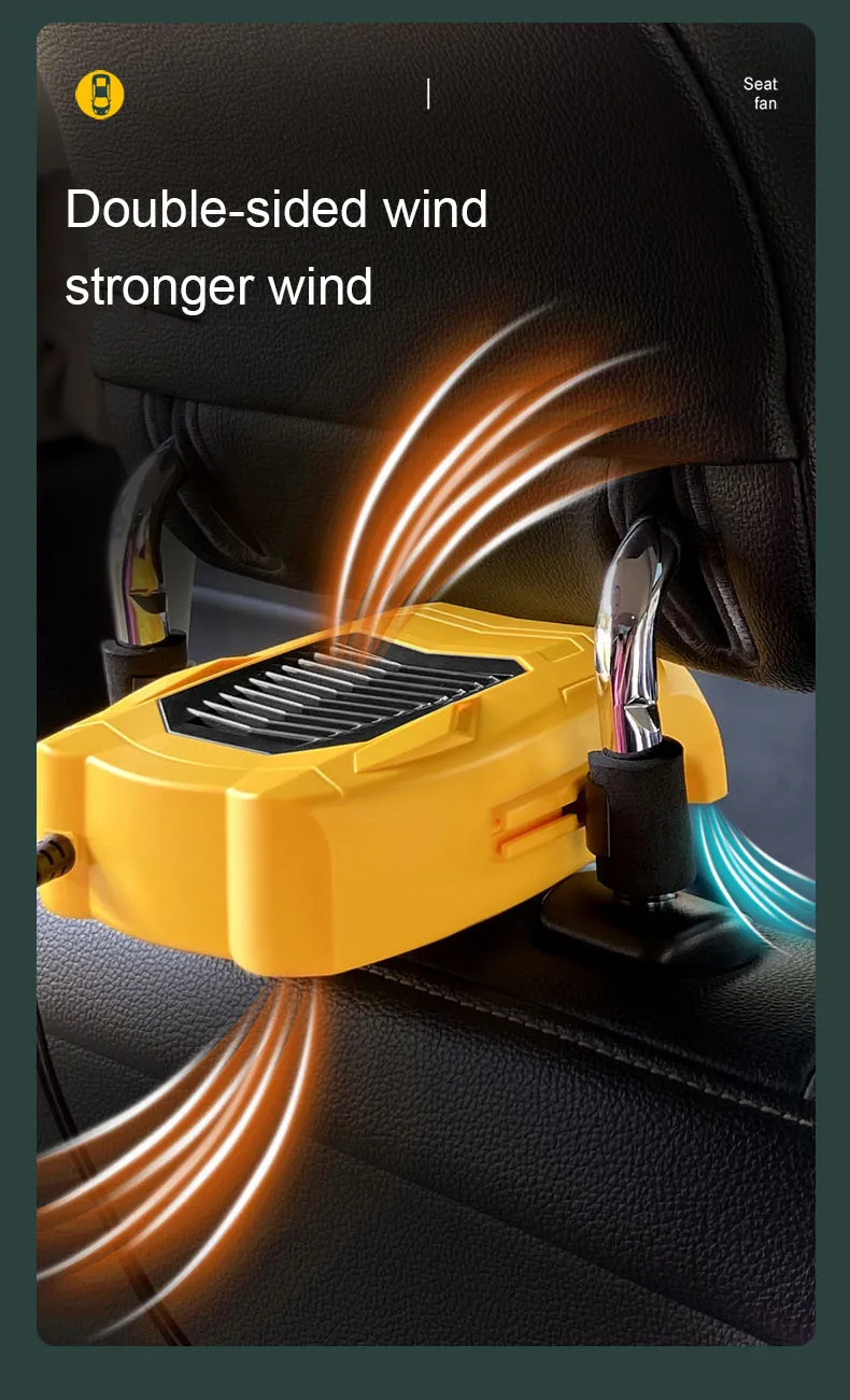 Air Cooling Seat Fan, 12V, 24V, USB - detail 16