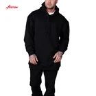 Men's Hoodies Men Casual Hoodie Cotton Fleece Black Thick Fabric Men's Casual Pullover Hoodies With Pockets