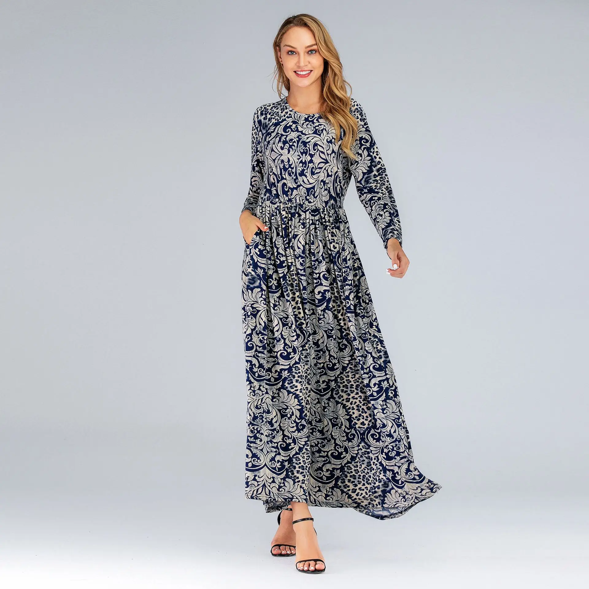 Long Sleeve Tunic Cardigan Muslim Long 