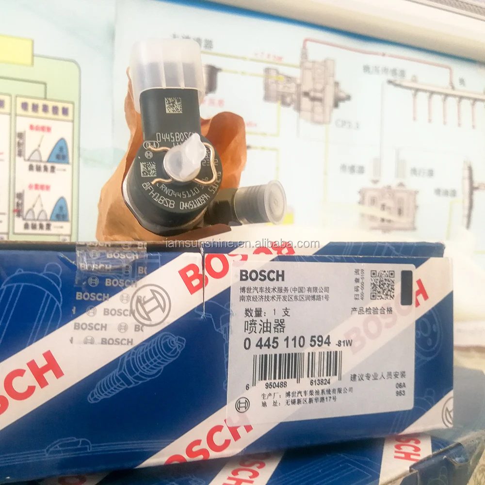 Genuine Diesel Injector Assy 0445110376,0445110594 for common rail injector 5258744