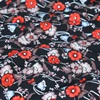 SMILEY Custom Lady's Fashion Printed LS Chiffon Plain Round Neck Tee For Women