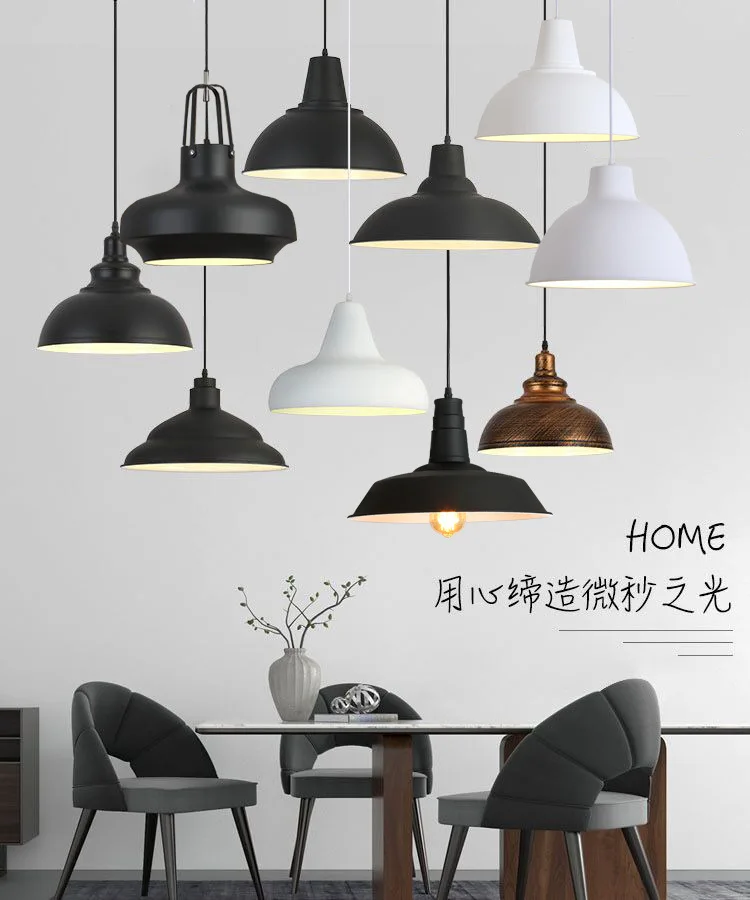 Restaurant bar lights design antique industrial Iron modern vintage pendant lamp