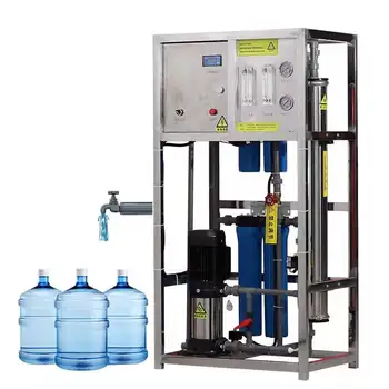 New 220V Small Factory Water Treatment RO Filter Machine Groundwater Well Water Reverse Osmosis Mineral Water Making Pump