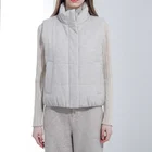 Casual Huiquan Women Wool Warm Lightweight Sleeveless Zip Up Gilet Quilted Vest