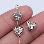 Heart Pendants 100pcs/bag 9x8mm Antique Silver Plated Zinc Alloy Heart Beads Pendants ABD-C14389