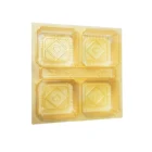 Plastic Tray Plastic Plastic Blister Thermoformed Gold Moon Cake Packaging Tray Custom