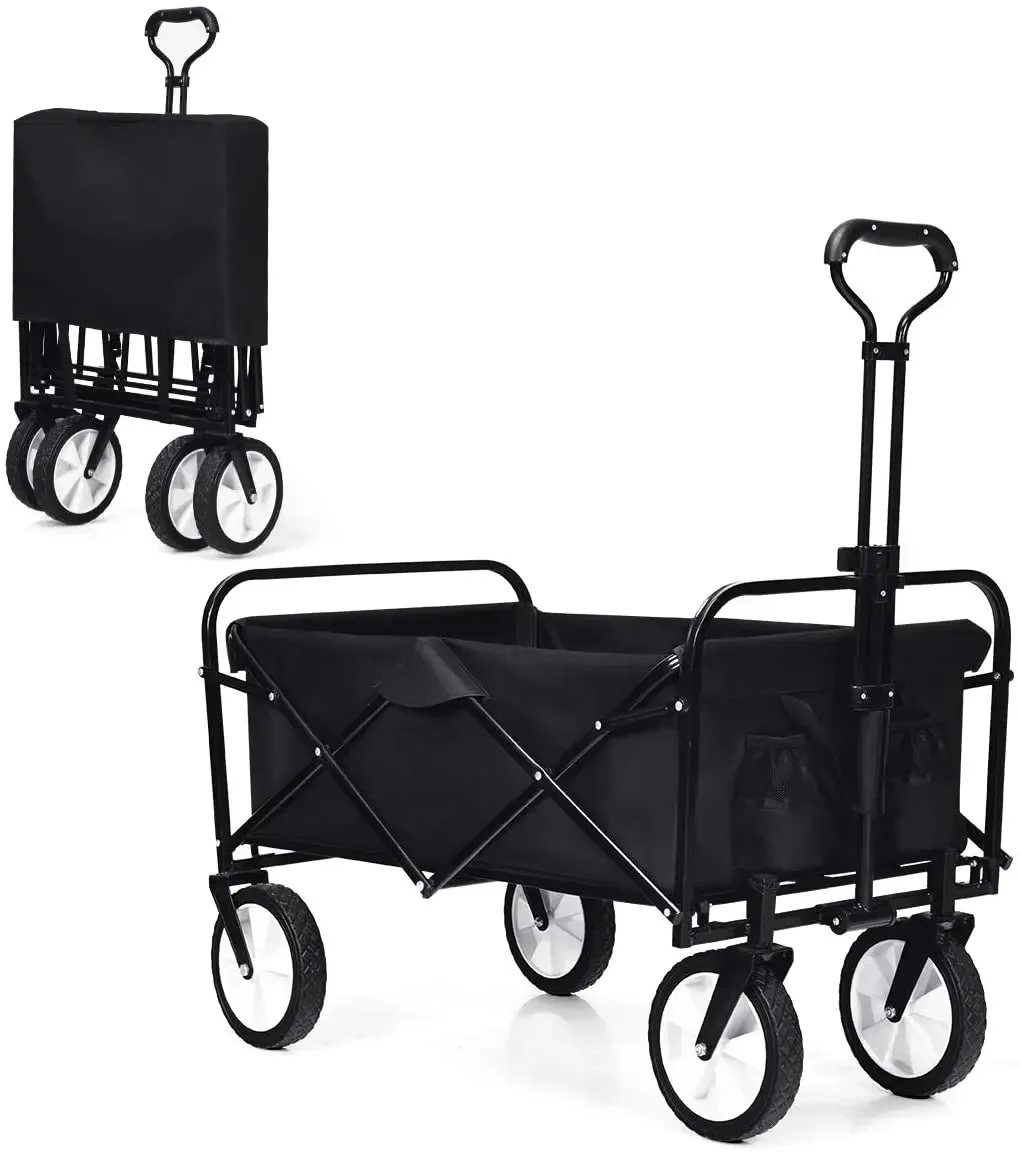 2024 Foldable Beach Handcart Practical Camping Garden 100kg Handcart Portable Foldable Outdoor Handcart