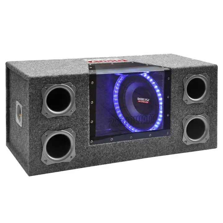 Dibeisi Led Glass Window Car Subwoofer 