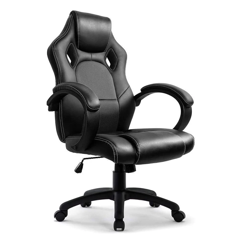 Cadeira de escritório ergonômica de design moderno Cadeira de escritório de computador confortável Cadeira ajustável reclinável giratória Cadeira de PC e jogo de corrida 8