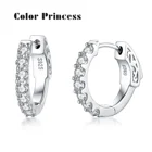 Jewelry 925 Sterling Silver Dainty Zircon Huggie Hoop Earrings Minimalist Jewelry Gift Cubic Zirconia Small Mini Hoops
