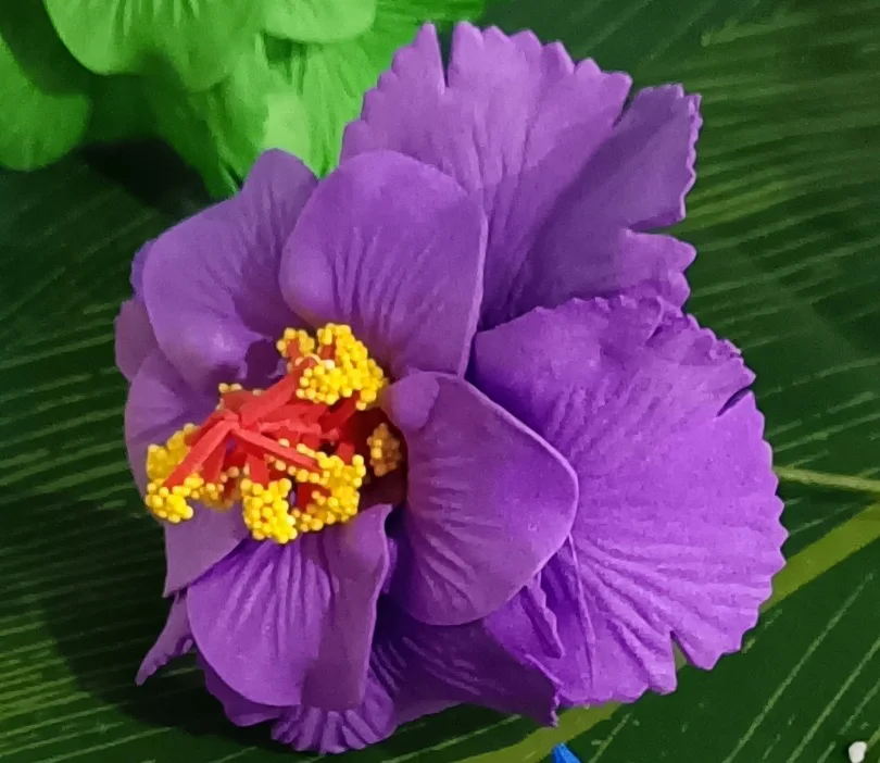 NEW Layer Hibiscus Eva Foam Tiare Hair Pick Hawaiian Flowers Ear Pick for Hula Girl Dance Party Daily Floral Garland