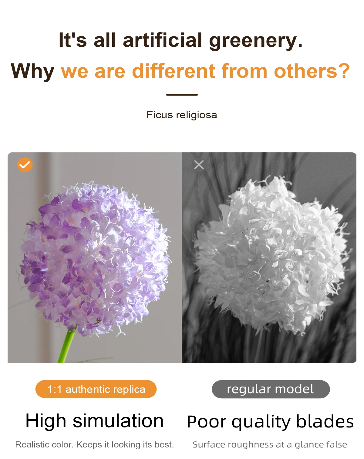 Natural Style Home Office Decor Artificial Plants Real Touch Reed Hydrangea Green Plastic Pot Outdoor Wedding Christmas Any factory